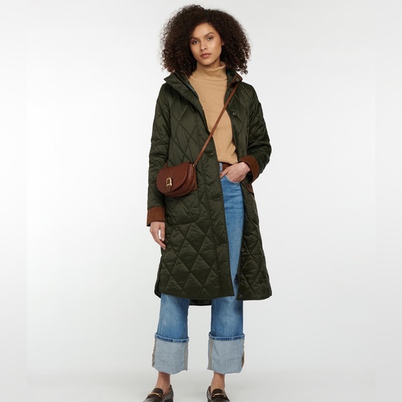 NWTs Barbour Mickley Quilted Jacket. Sage/Ancient. Sz. 10 US (14 UK) - Picture 7 of 16